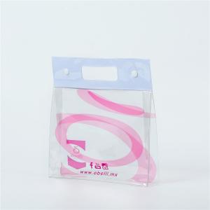 Wholesale Button Transparent Storage PVC Cosmetic Bag from china suppliers