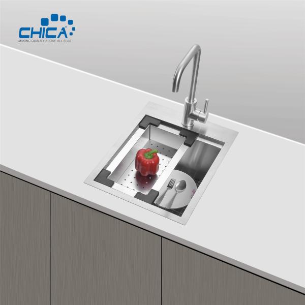 Handmade House Kitchen Sinks SUS304 Stainless Steel Single Bowl Kitchen Sinks