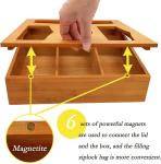 Drawer Bamboo Kitchen Utensils Ziploc Bag Storage Organizer For Food