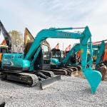 Sk75 Compact Used Kobelco Excavators Construction Track Digger 7Ton