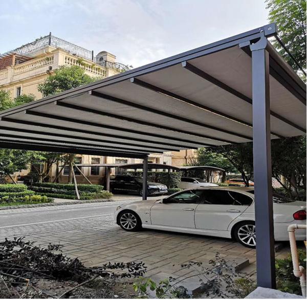 PVC Motorized Louvered Pergola Roof Sunshade Aluminum Patio Covers