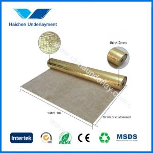 Wholesale Heavy Duty Rubber Carpet Underlay 1.6kg/M2-2.7kg/M2 In Golden Foil from china suppliers