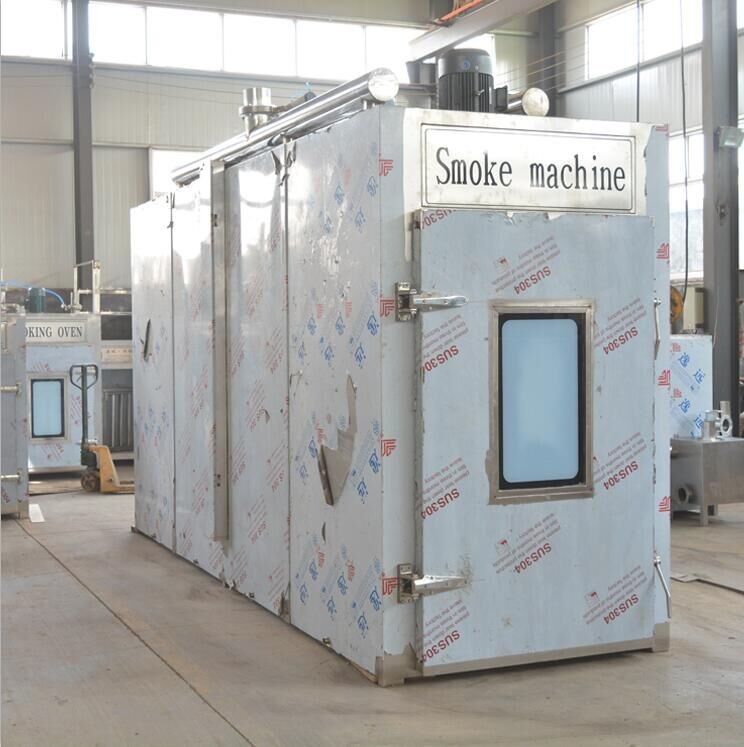 100kg Bacth Meat Smoker Machine 100kg/H Sausage Smokehouse Oven