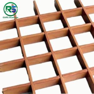 Wholesale Aluminum Suspended Metal Ceiling 0.65mm Square Grille Tube Sound Absorption from china suppliers