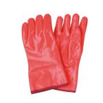 Fluorescent Orange PVC Fully Coated Safety Working Gloves for Industrial