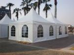 Waterproof White PVC Pagoda Party Tent For Outdoor Party Events Cold Resistant