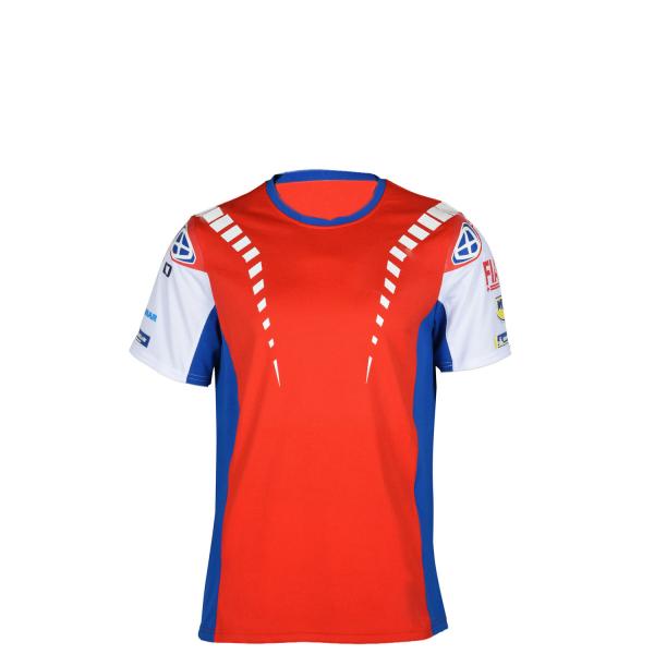 Breathable Soft Cotton Racing Sports Men's T Shirts with Custom Logo Printing