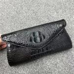 Authentic Crocodile Skin Women Envelop Clutch Genuine Alligator Leather Lady