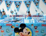 Disney Mickey Mouse Theme baby shower Kids Birthday Party Decoration Set Party