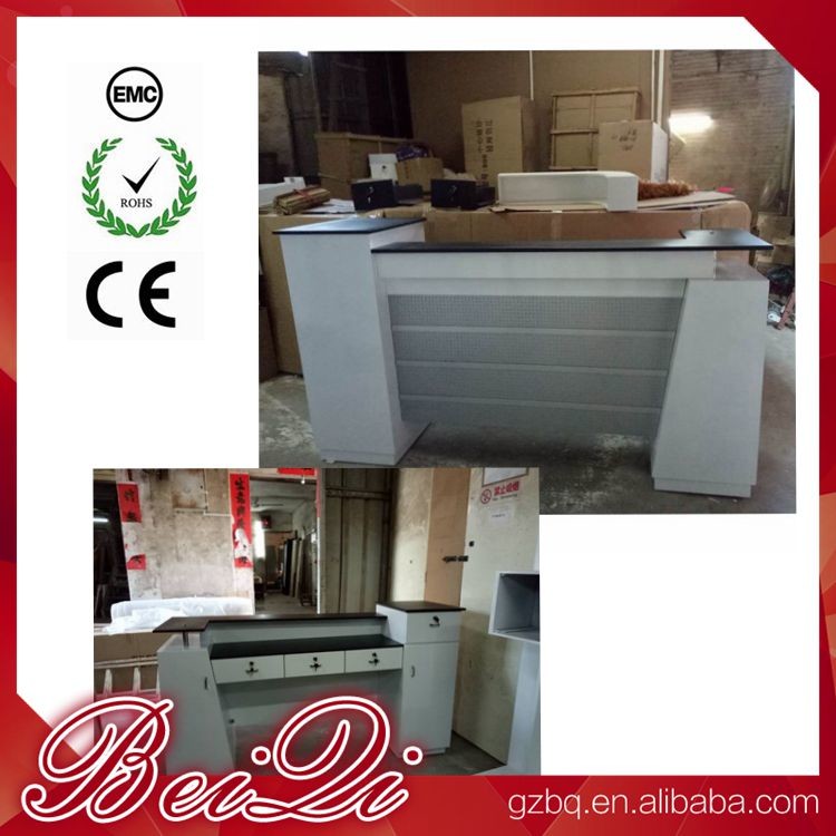 Used Beauty Salon Furniture Front Desk Cheap Checkout Counter Luxury Reception Table