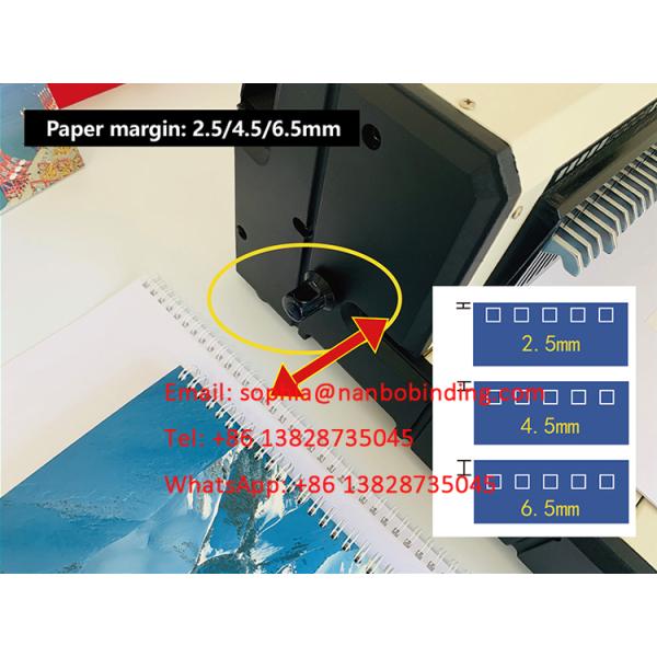 8.47mm Pitch Steel Wire Binding Machine For LTR Paper