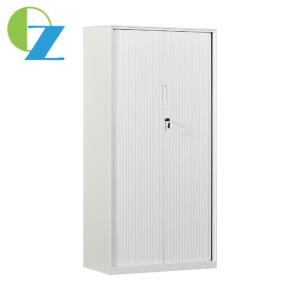 Wholesale Tambour Door Steel Office Cupboard 4 Shelf Cabinet Space Savers With Sliding from china suppliers