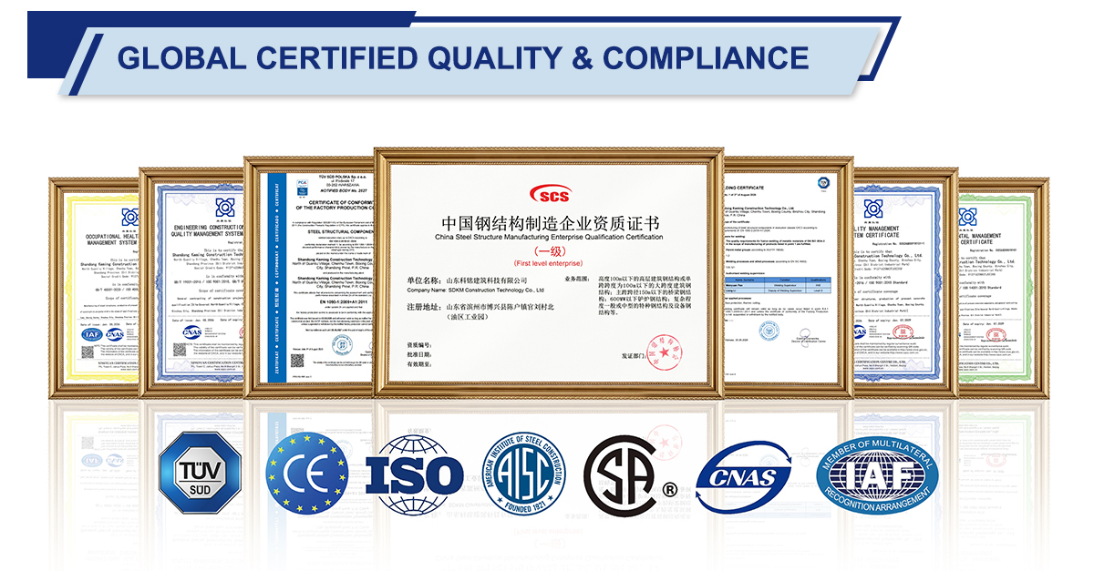 Durability Prefabricated Warehouse Building Robust 30-50 Years Lifespan