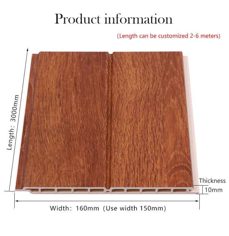Antimicrobial Wood Plastic Composite WPC Fluted Wall Panel UV Resistance