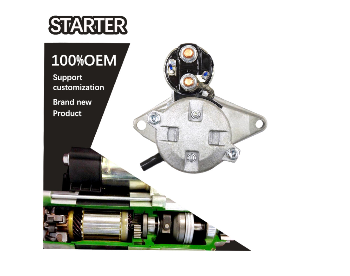 12V 8T CW STARTER 128000-9220, 1280009220, 228000-1550, 2280001550. 28100-87106-000, 28100-87107-000, 2810087106000