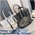 Mesh Beach Bags Totes, Extra Large Pockets, Oversized Big Duffle Bag, net bags,