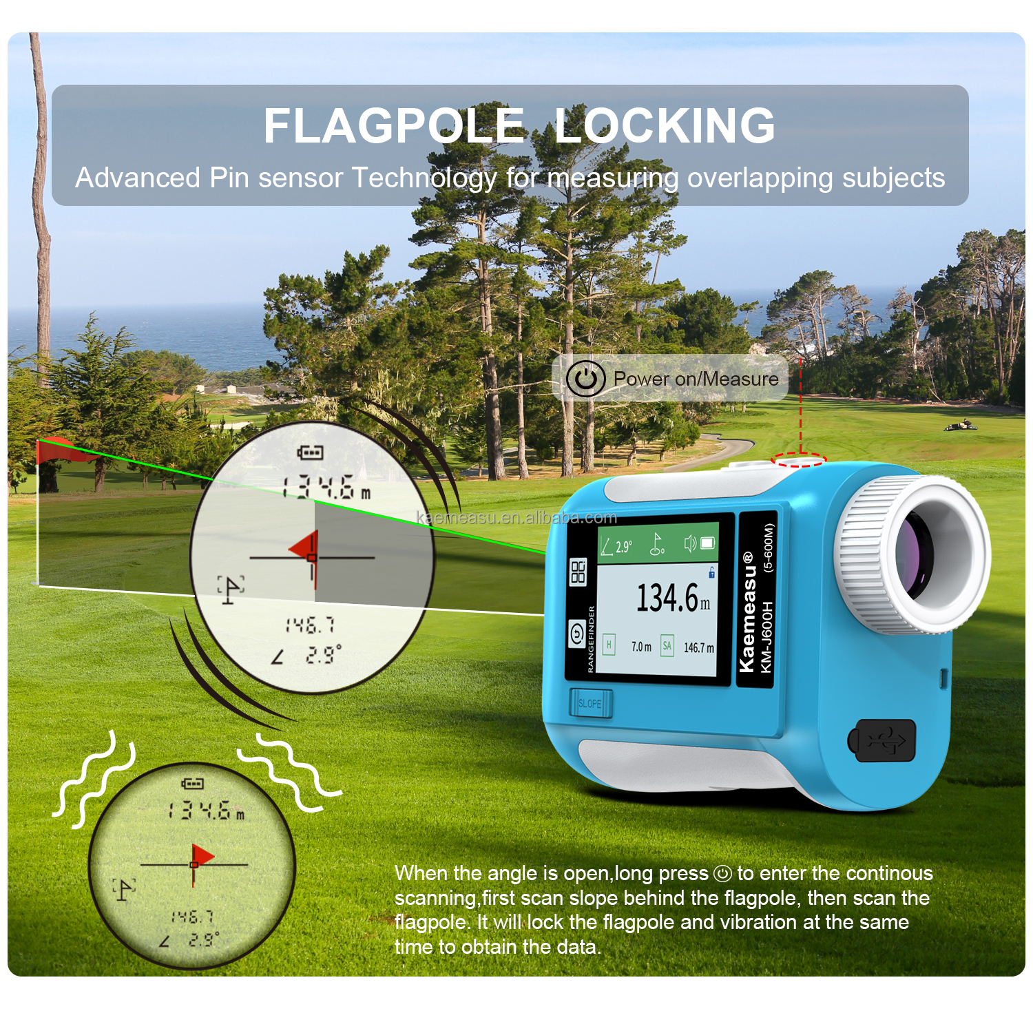 OEM ODM Laser Measuring Device Voice Broadcast Distance Meter Digital Golf Laser Rangefinder Hunting Range Finder Telescope