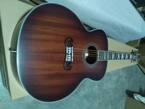 Wholesale 43&quot; Jumbo satin finishing acoustic guitar hand made mahogany wood color acoustic guitar from china suppliers