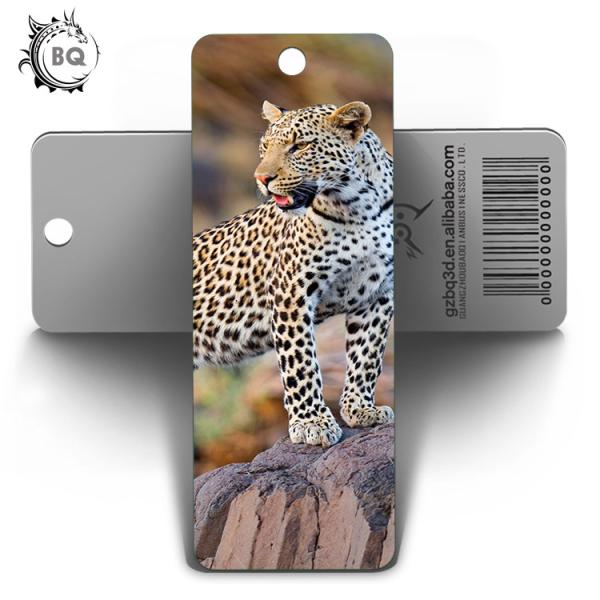 Quality 3d Animal Bookmark With Tassel Lenticular Flip 0.6mm PET For Books 5.6 x 15.3cm for sale