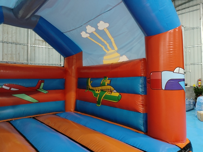 Commercial Grade Inflatable Bounce House Helicopter Plane Cartoon Inflatable Bouncer Jumping Playground For Kids