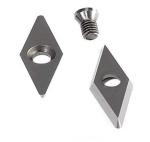 Diamond Shape Tungsten Carbide Woodworking Tools Radius Tip Carbide Insert