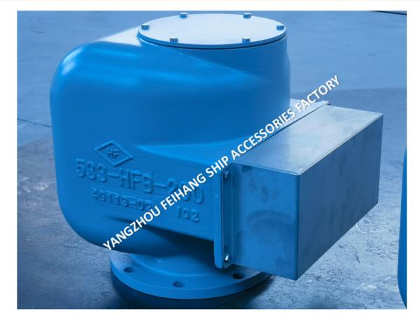 BALLAST TANK AIR VENT HEAD NO.533HFB-200A CAST IRON BODY WITH 316 STAINLESS