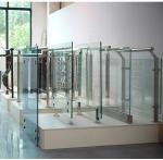 Interior Clear Laminated Tempered Glass Aluminum transparent Balustrade