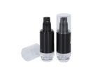 Empty 1.7oz Acrylic Black Makeup Foundation Dispenser Bottle Cosmetic Pump