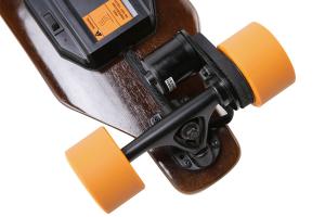 Wholesale Small Orange Wheel Brushless Hub Motor Skateboard , Remote Powered Skateboard from china suppliers