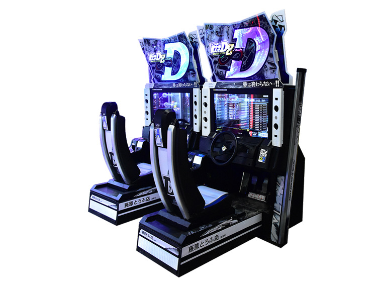 Coin operated Arcade simulator racing car game machine Initial game machine for sale