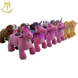 Wholesale Hansel plush 4 wheels amusement electric ride on car funfair rides for sale from china suppliers