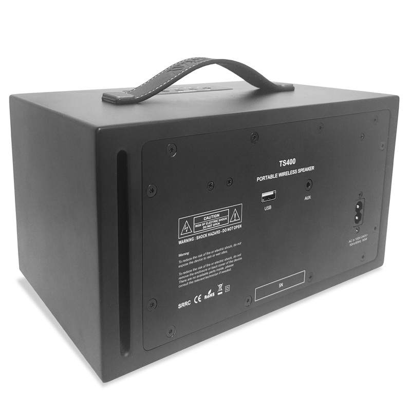 Portable Bluetooth Speaker High Power Wooden Cabinet Desktop Sytlish Bluetooth Speaker Built-in Battery