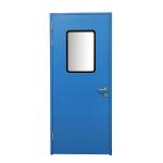 ISO Certified Fire Rated Steel Doors With Glass Interior Security Finished