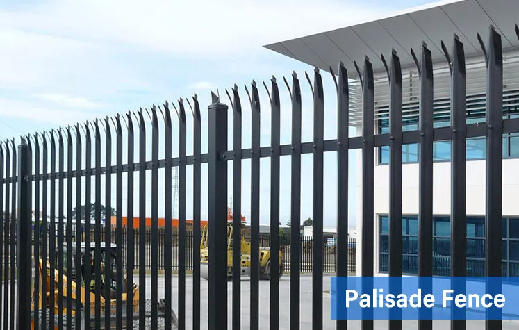 W Pale 70mm 3.0mm Galvanised Palisade Fencing Hot Dip For Residential