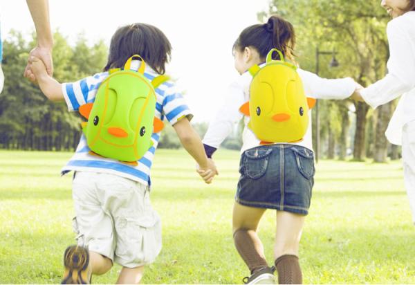 Yellow Kids Toddler Backpack For School Duck Shape 10-20L Capacity