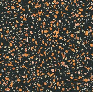 Wholesale False Stone Slabs Terrazzo Porcelain Tile Floor Decoration Black Color from china suppliers