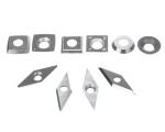 100% Tungsten Carbide Woodturning Cutters Round / Square / Diamond Shape