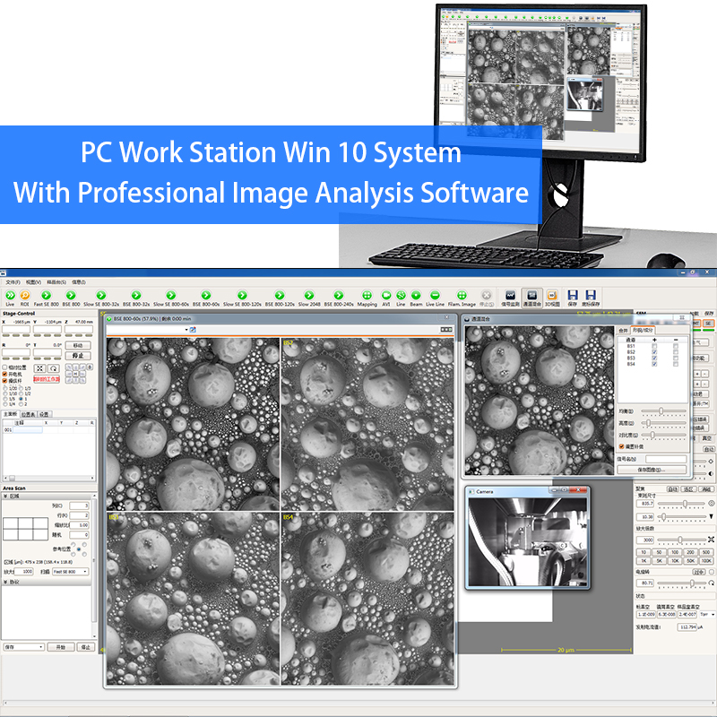 6x~1000000x Scanning Optical Microscope Digital Five Axis Motorized Stage