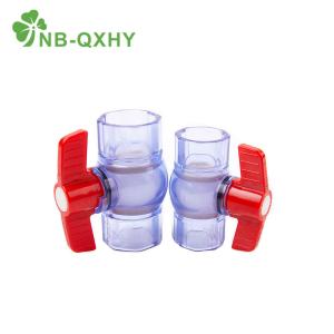 Wholesale PVC UPVC Ball Valve for Chemical Industry Transparent/Clear Fish Tank Laboratory from china suppliers