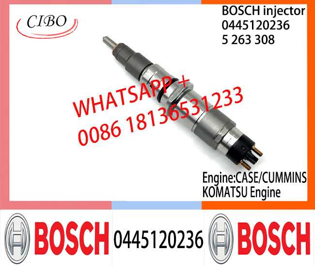BOSCH 0445120236 5263308 Neutral Fuel Injector Assembly 0445120236 5263308 For CA-SE CUMMINS KOMATSU