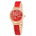 IP Rose Gold Womens Fashion Watch Alloy Ladies Classic Quartz Watch