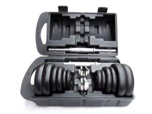 Wholesale Black Cast Iron Adjustable Gym Custom Painting Dumbbell Weights Manufacture 15kg 20kg 30kg Set from china suppliers