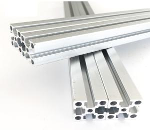 Wholesale 2020 3030 4040 4060 4080 T Slot Extrusion Aluminum Profile For Rail And CNC Machine Powder Coated from china suppliers