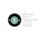 Bow Type Tight Buffer Structure Outdoor Aerial Armored GYXTW 12 Cores Fiber