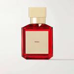 Ruby Glass Perfume Bottle Cosmetic Packaging 50ml With Gold Cap For Luxury