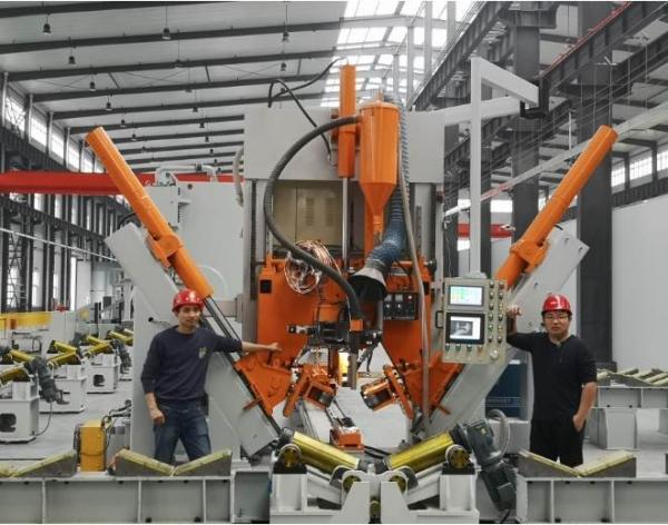 Maximum diameter 500mm 12000mm Light Pole Shut Welding Machine For 5G Communicat