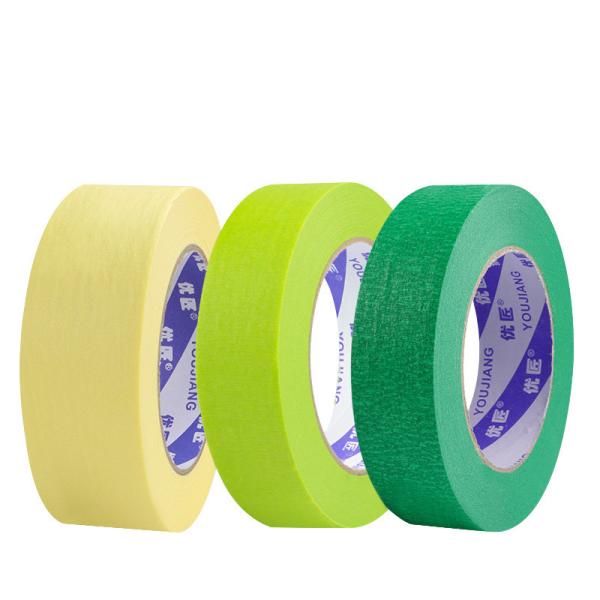 High Tack Crepe Natural Rubber Wall Decoration Painting Masking Tape Heat