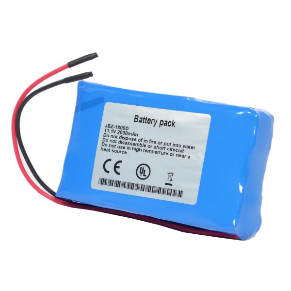 JZB-1800D 2000mAh 11.1 Volt Lipo Battery , Big Syringe Pump Battery For JYM JZB