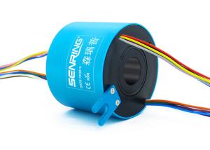 Wholesale Through Bore Electrical Rotary Union Slip Ring Rotating Connector 25.4mm 10A from china suppliers