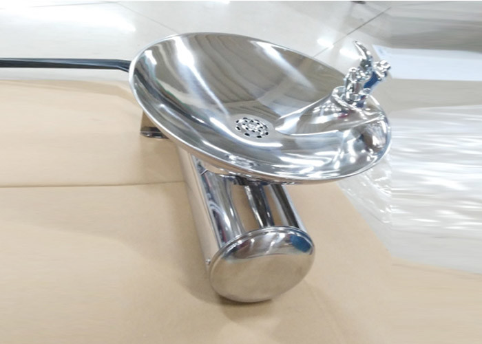 Ambient Water Wall Hung Drinking Fountain Push / Press Bubbler Faucet Great Strength